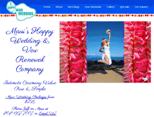 Tablet Screenshot of ahappymauiwedding.com